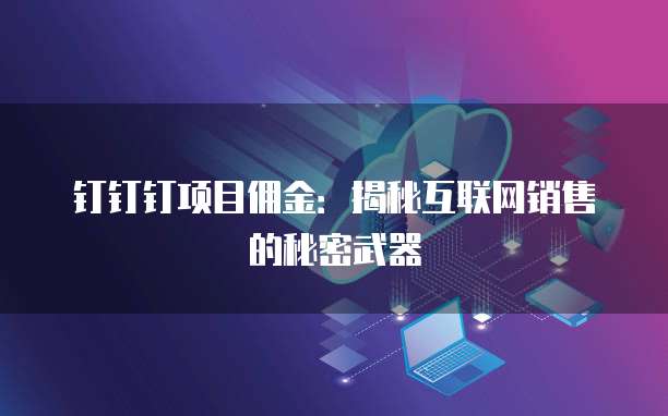 钉钉钉项目佣金:揭秘互联网销售的秘密武器