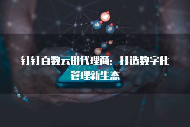 钉钉百数云BI代理商:打造数字化管理新生态