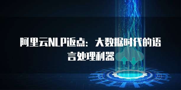 阿里云NLP返点:大数据时代的语言处理利器