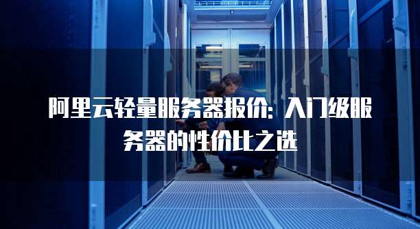 阿里云轻量服务器报价: 入门级服务器的性价比之选
