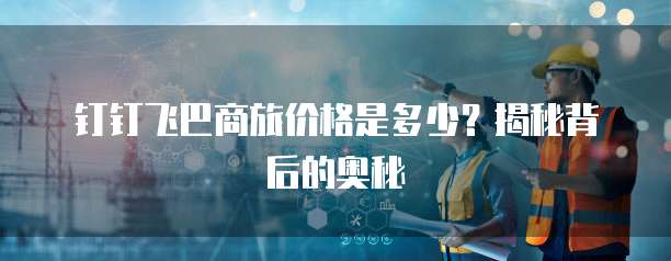 钉钉飞巴商旅价格是多少?揭秘背后的奥秘