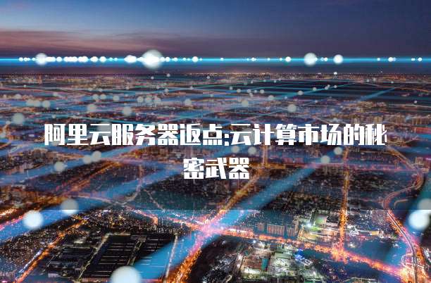 阿里云服务器返点:云计算市场的秘密武器