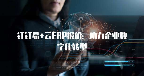 钉钉易+云ERP报价：助力企业数字化转型