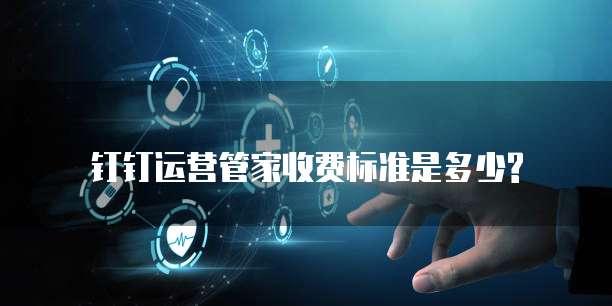 钉钉运营管家收费标准是多少?