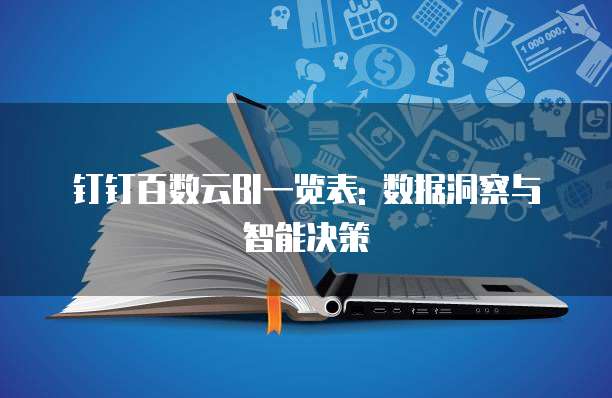钉钉百数云BI一览表: 数据洞察与智能决策