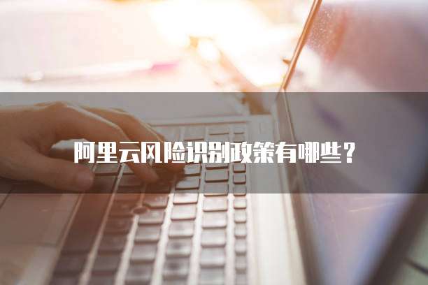 阿里云风险识别政策有哪些？