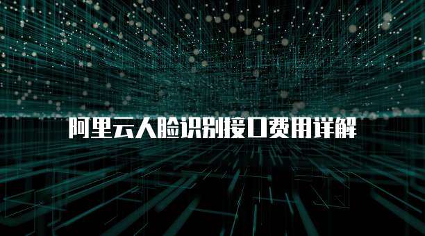 阿里云人脸识别接口费用详解