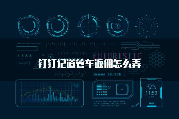钉钉记道管车返佣怎么弄