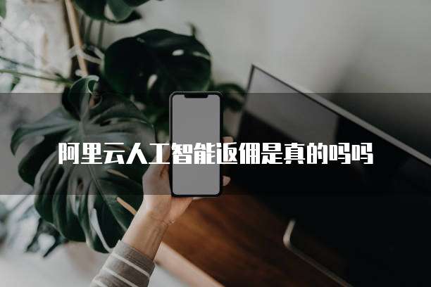 阿里云人工智能返佣是真的吗吗