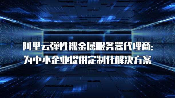 阿里云弹性裸金属服务器代理商:为中小企业提供定制化解决方案