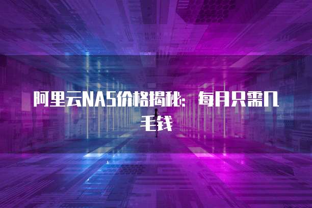 阿里云NAS价格揭秘:每月只需几毛钱