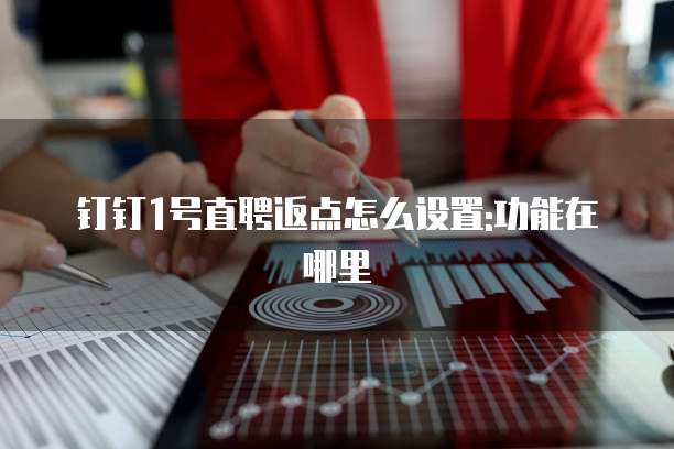 钉钉1号直聘返点怎么设置:功能在哪里