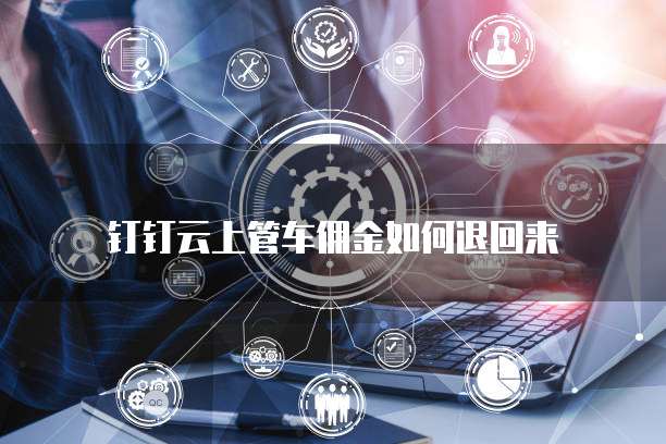 钉钉云上管车佣金如何退回来