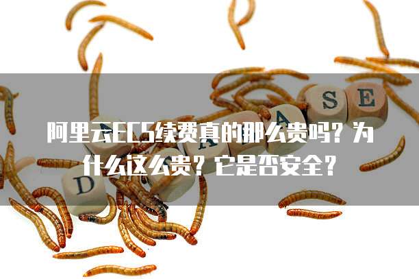 阿里云ECS续费真的那么贵吗？为什么这么贵？它是否安全？
