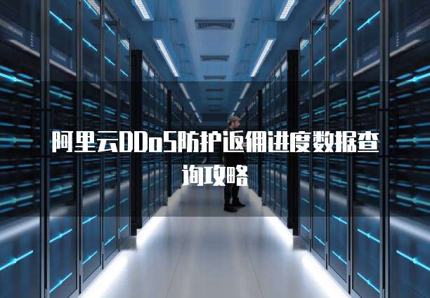 阿里云DDoS防护返佣进度数据查询攻略