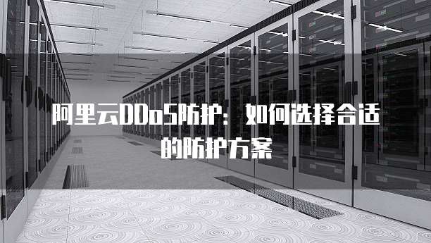 阿里云DDoS防护:如何选择合适的防护方案