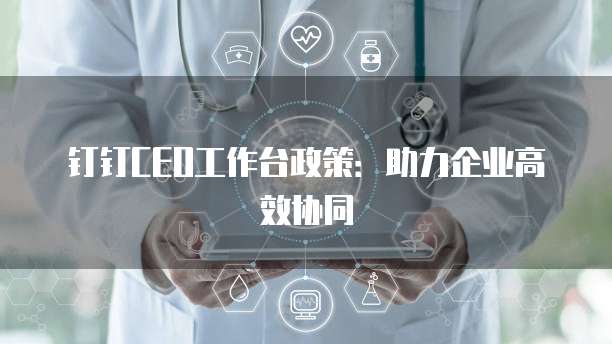钉钉CEO工作台政策：助力企业高效协同