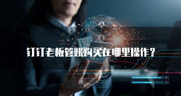 钉钉老板管账购买在哪里操作？