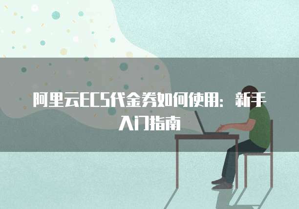 阿里云ECS代金券如何使用:新手入门指南