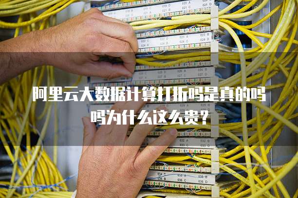 阿里云大数据计算打折吗是真的吗吗为什么这么贵?