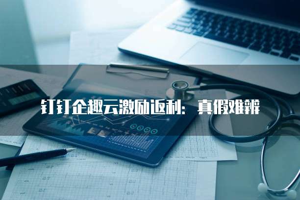 钉钉企趣云激励返利:真假难辨