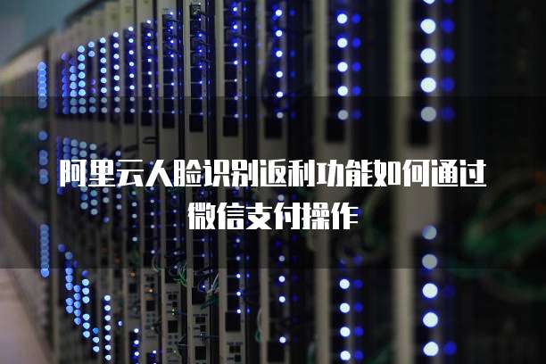 阿里云人脸识别返利功能如何通过微信支付操作