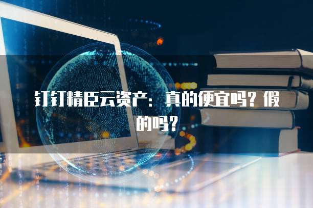 钉钉精臣云资产:真的便宜吗?假的吗?