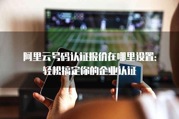 阿里云号码认证报价在哪里设置:轻松搞定你的企业认证