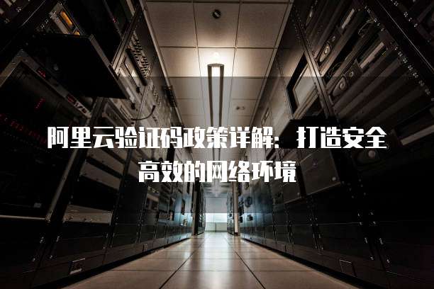 阿里云验证码政策详解:打造安全高效的网络环境