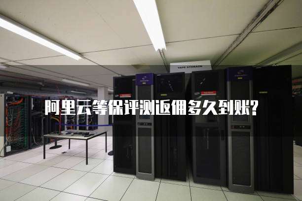 阿里云等保评测返佣多久到账?