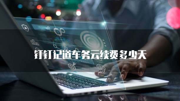 钉钉记道车务云续费多少天