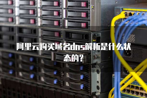 阿里云购买域名dns解析是什么状态的?