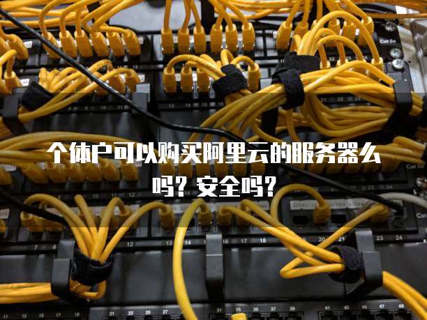 个体户可以购买阿里云的服务器么吗?安全吗?