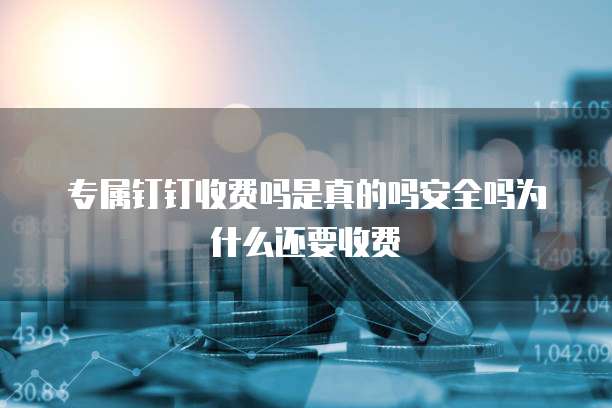 专属钉钉收费吗是真的吗安全吗为什么还要收费