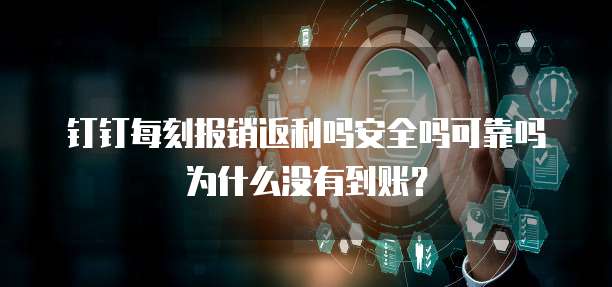 钉钉每刻报销返利吗安全吗可靠吗为什么没有到账？