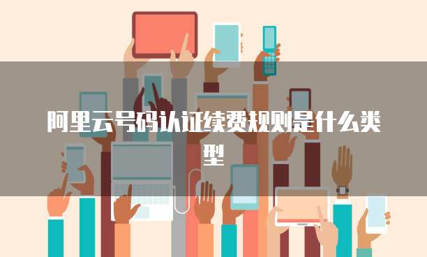 阿里云号码认证续费规则是什么类型