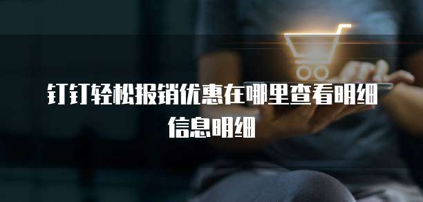 钉钉轻松报销优惠在哪里查看明细信息明细