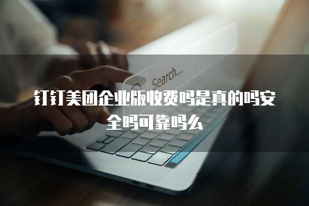 钉钉美团企业版收费吗是真的吗安全吗可靠吗么