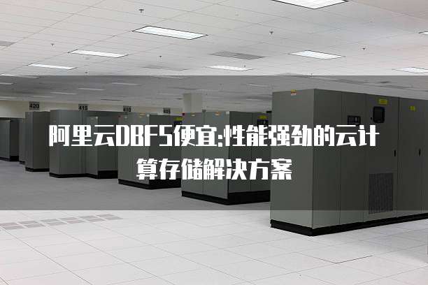 阿里云DBFS便宜:性能强劲的云计算存储解决方案