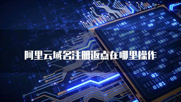 阿里云域名注册返点在哪里操作