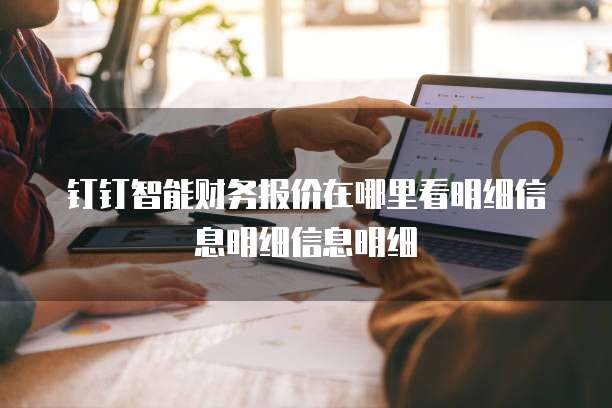 钉钉智能财务报价在哪里看明细信息明细信息明细