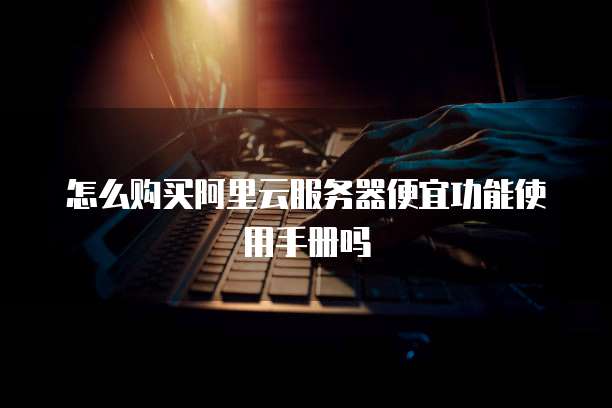 怎么购买阿里云服务器便宜功能使用手册吗