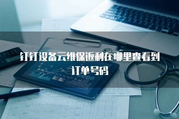 钉钉设备云维保返利在哪里查看到订单号码