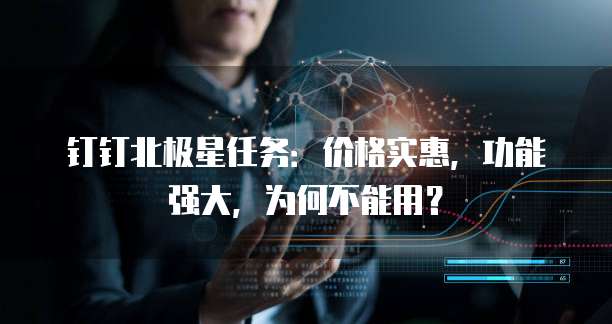 钉钉北极星任务：价格实惠，功能强大，为何不能用？
