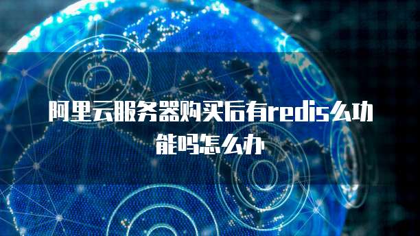 阿里云服务器购买后有redis么功能吗怎么办