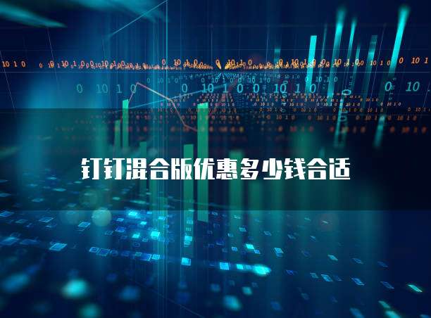 钉钉混合版优惠多少钱合适