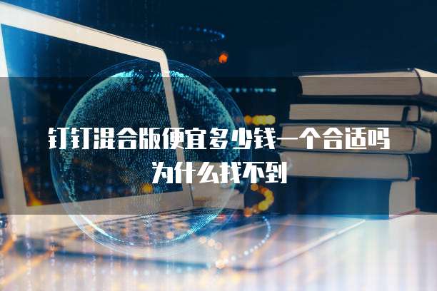 钉钉混合版便宜多少钱一个合适吗为什么找不到