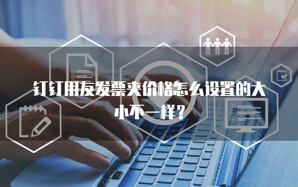 钉钉用友发票夹价格怎么设置的大小不一样?