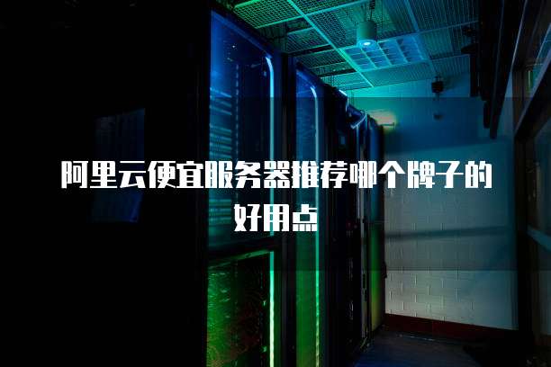 阿里云便宜服务器推荐哪个牌子的好用点