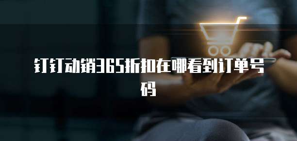 钉钉动销365折扣在哪看到订单号码
